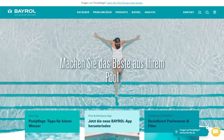 Screenshot of bayrol.de