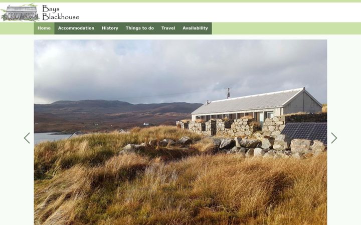 Screenshot of baysblackhouse.co.uk