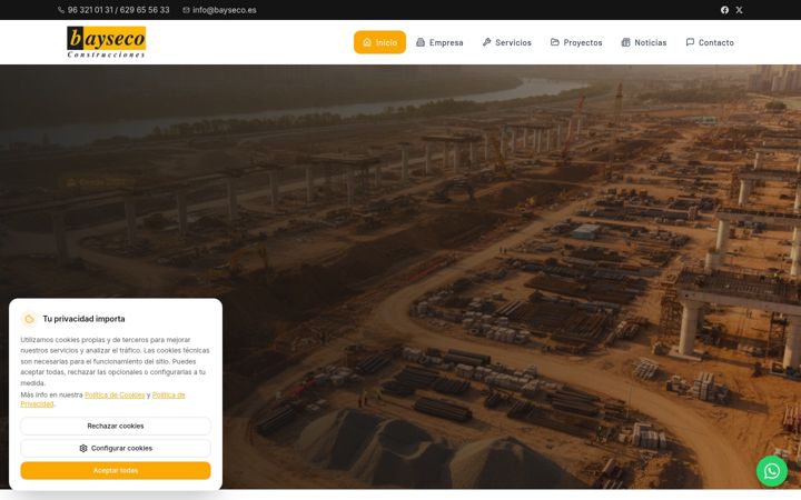 Screenshot of bayseco.es