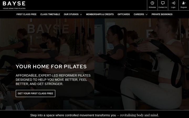 Screenshot of baysefitnessclub.com