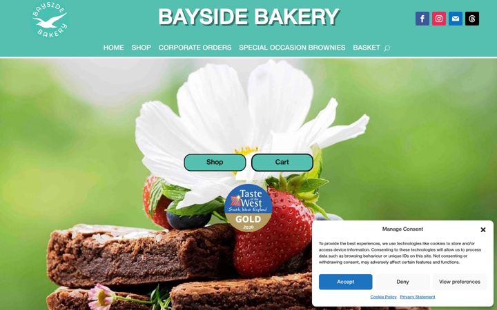 Screenshot di baysidebakery.co.uk