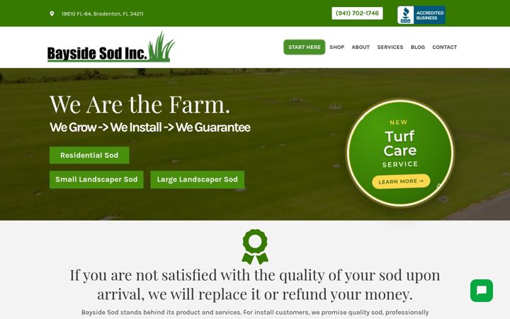 Screenshot of baysidesod.com