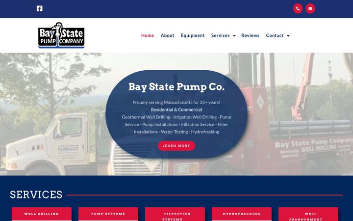 Screenshot of baystatepumpco.com