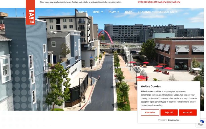 Screenshot of baystreetemeryville.com