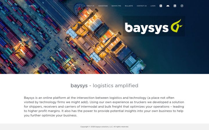 Skærmbillede af baysys.io
