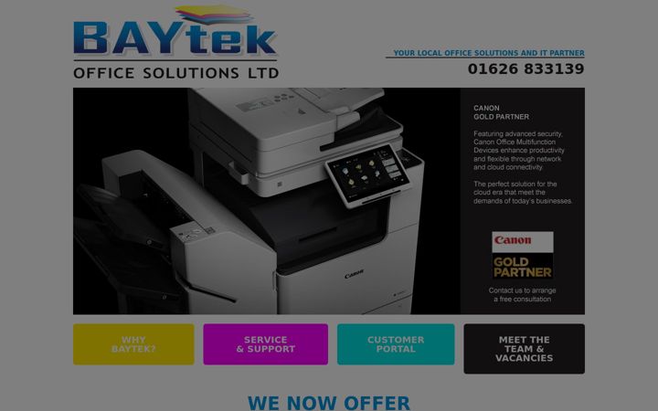 Screenshot of baytek.co.uk