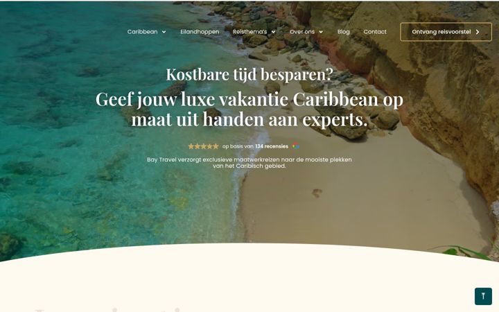 Skjermbilde av baytravel.nl
