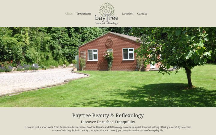 Zrzut ekranu baytreebeautyfakenham.co.uk