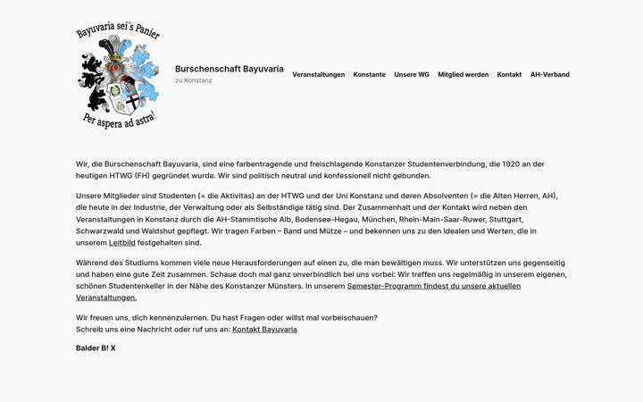 Screenshot of bayuvaria.de