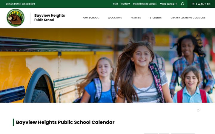 Screenshot of bayview-calendar.ddsb.ca