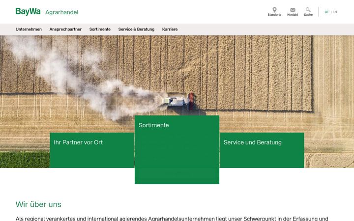 Zrzut ekranu baywa-agrarhandel.de