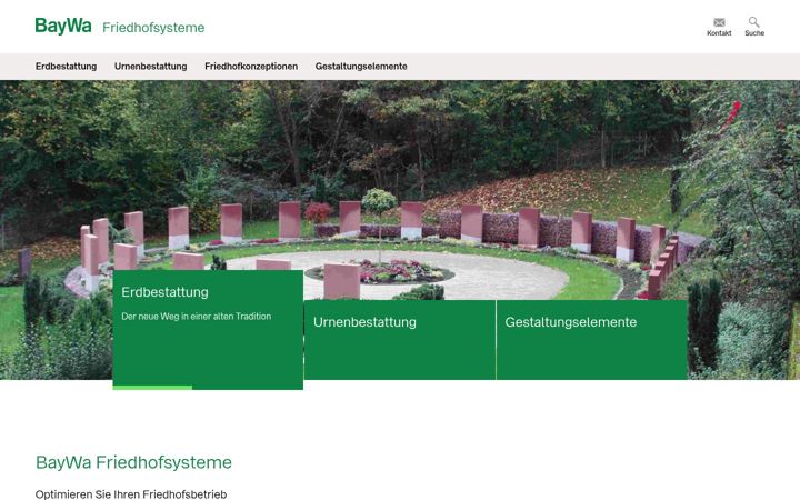 Screenshot of baywa-friedhofsysteme.de
