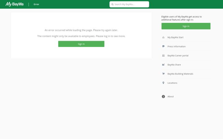 Screenshot of baywa-it.de