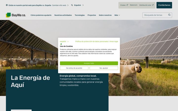 Screenshot di baywa-re.es