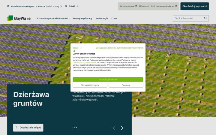 Screenshot of baywa-re.pl