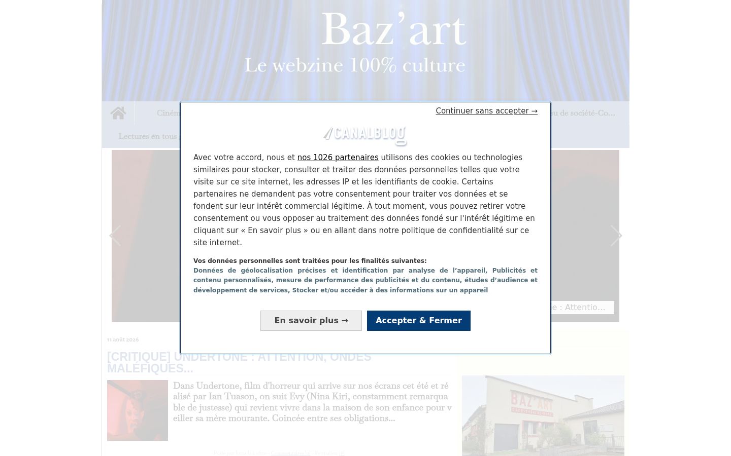 Screenshot tal-banner tal-kunsens muri qabel kwalunkwe interazzjoni