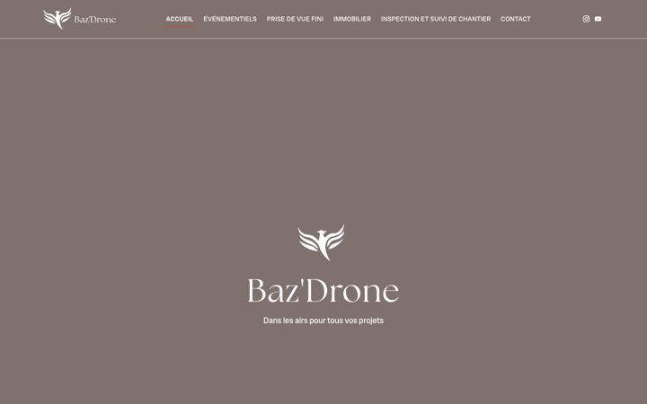 Screenshot of baz-drone.com