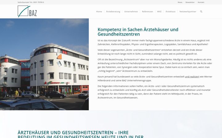 Screenshot of baz.de