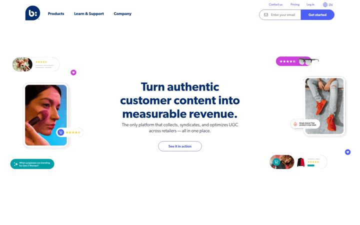 Screenshot ta' bazaarvoice.com