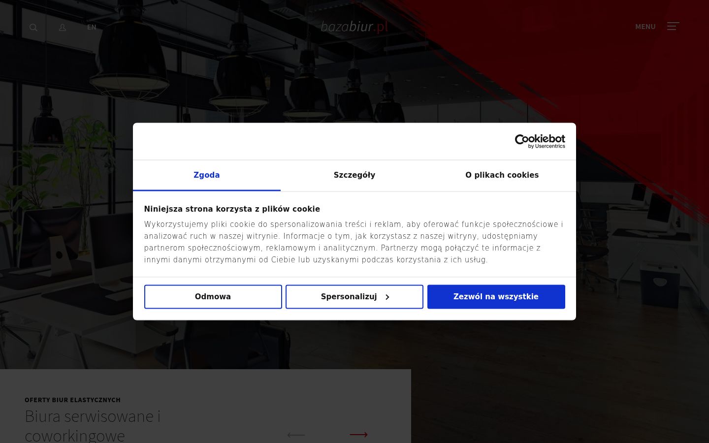Captură de ecran a bannerului de consimțământ afișat înainte de orice interacțiune
