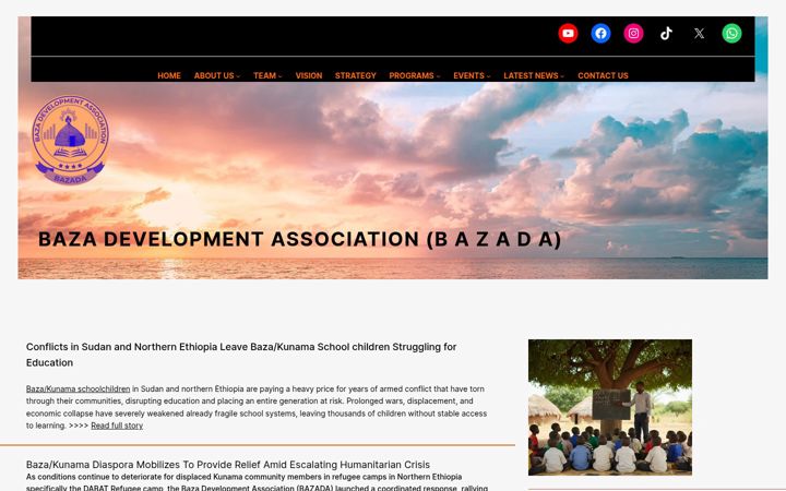 Screenshot of bazada.org