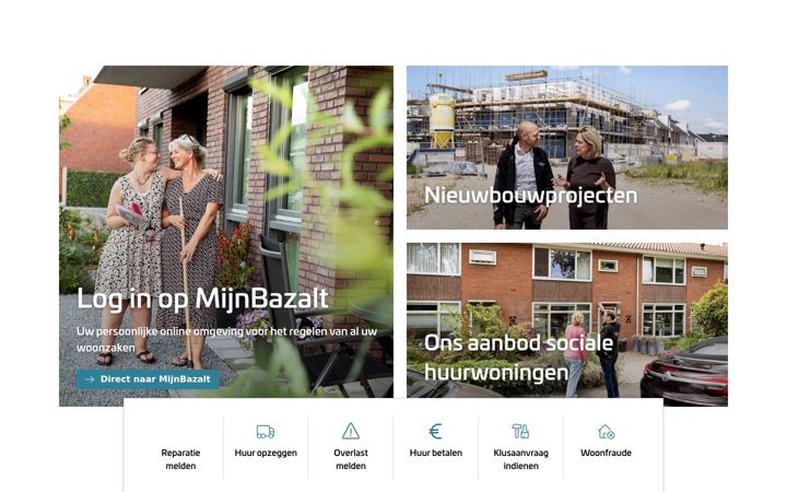 Skjermbilde av bazaltwonen.nl