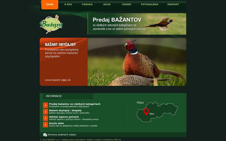 Screenshot of bazant-zajac.sk