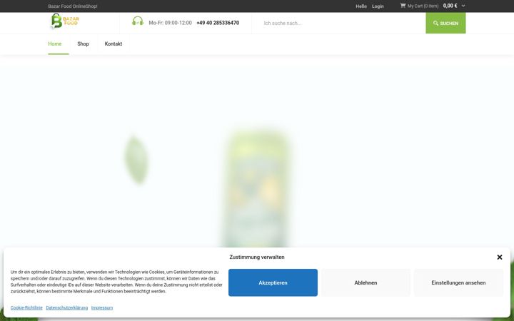 Screenshot of bazar-food.de