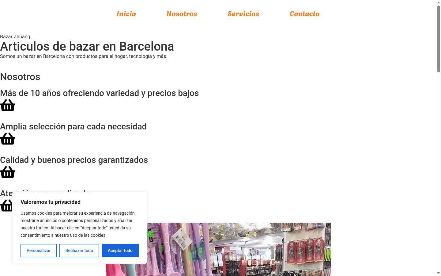 Screenshot van de toestemmingsbanner zoals getoond vóór enige interactie