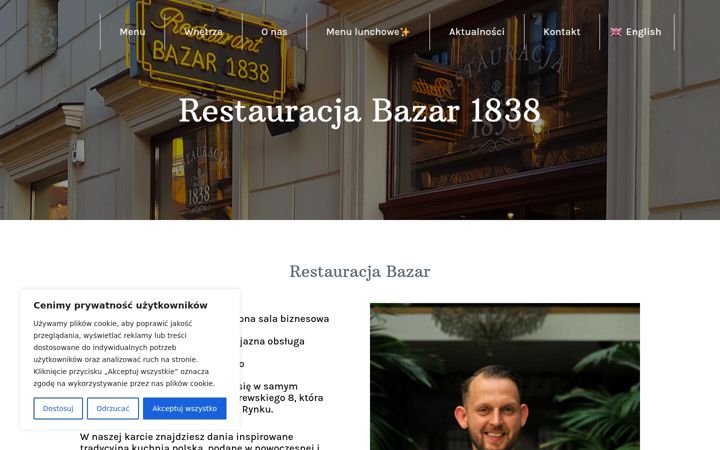 Screenshot stránky bazar1838.pl