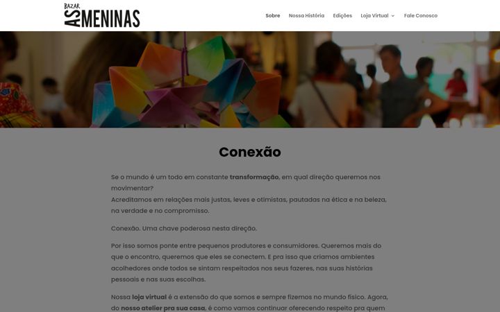 Screenshot van bazarasmeninas.com.br