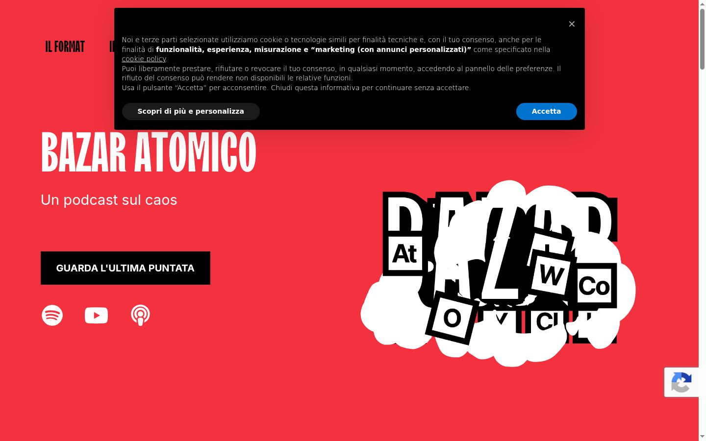 Screenshot des Einwilligungsbanners vor jeglicher Interaktion