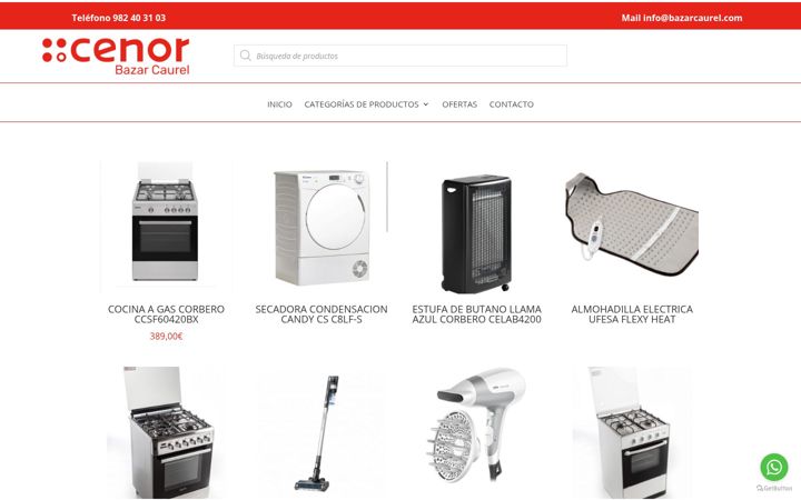Screenshot of bazarcaurel.com