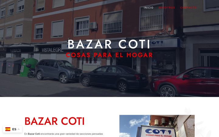 Snímek obrazovky bazarcoti.es