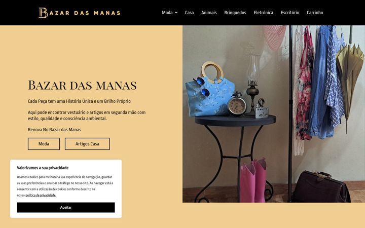 Screenshot του bazardasmanas.pt