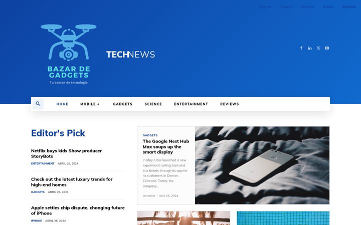 Screenshot of bazardegadgets.com