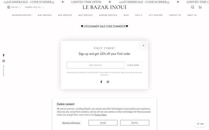 Screenshot of bazarinoui.com