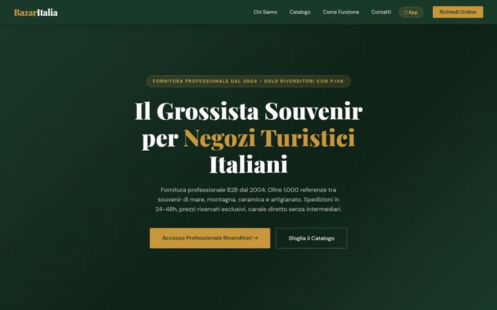 Screenshot of bazaritalia.com