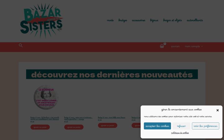Screenshot of bazarsisters.fr