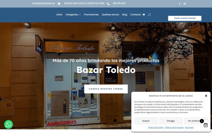 Snímek obrazovky bazartoledo.es