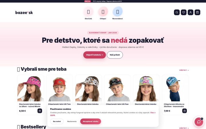 Snímek obrazovky bazee.sk