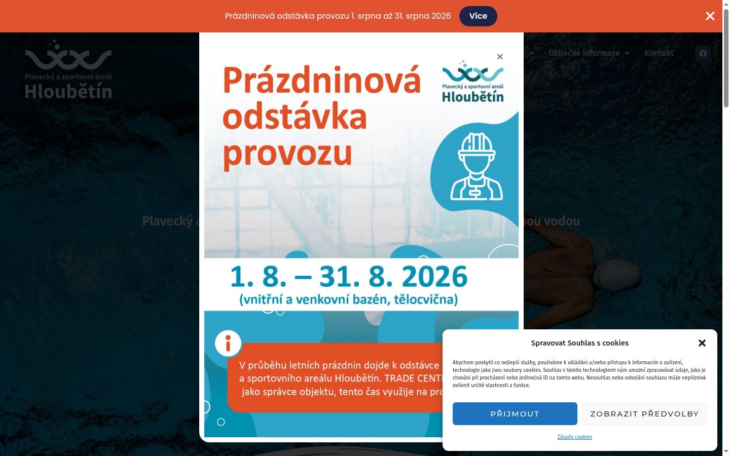 Snimka zaslona bannera za privolu prikazanog prije bilo kakve interakcije