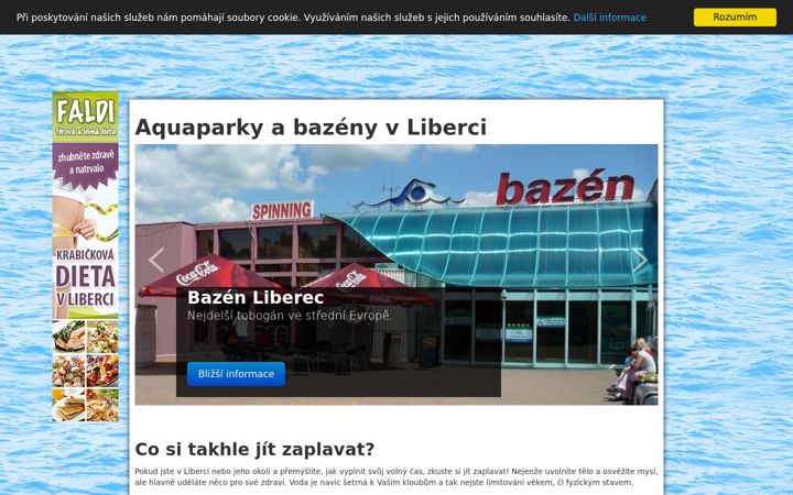 Screenshot of bazenliberec.cz