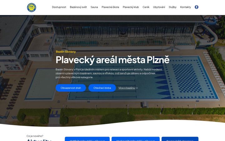 Screenshot of bazenslovany.cz