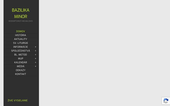 Screenshot of bazilikaredemptoristi.sk