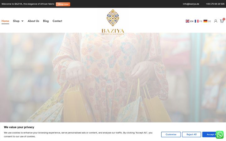 Screenshot of baziya.de