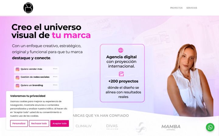 Screenshot of bazmodesign.es