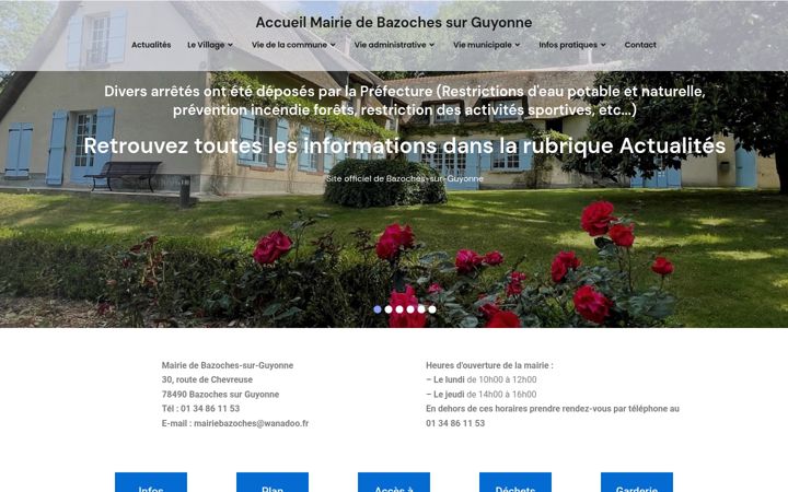 Screenshot ta' bazoches-sur-guyonne.fr