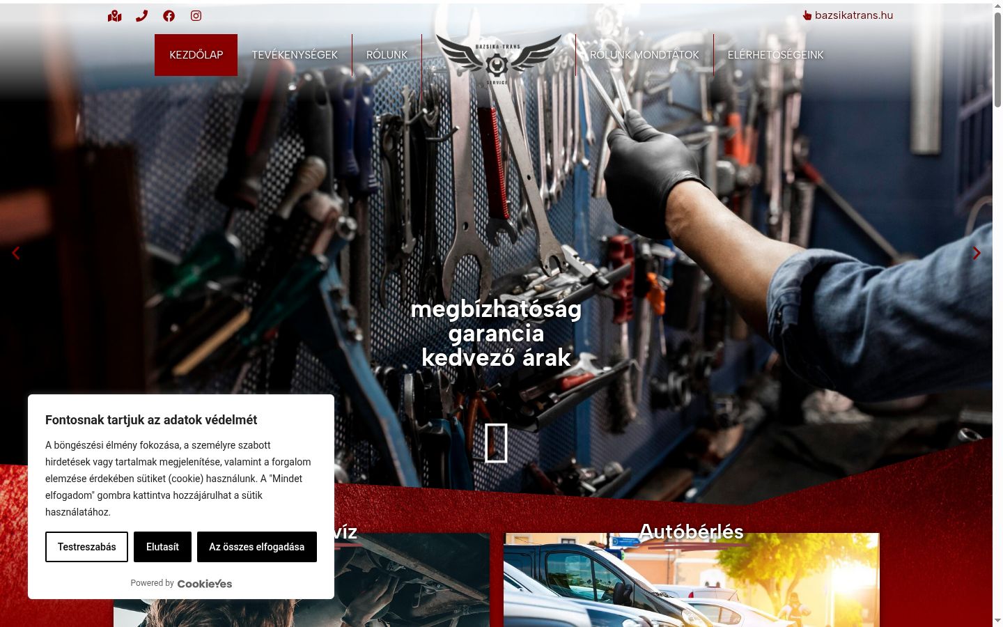 Screenshot des Einwilligungsbanners vor jeglicher Interaktion