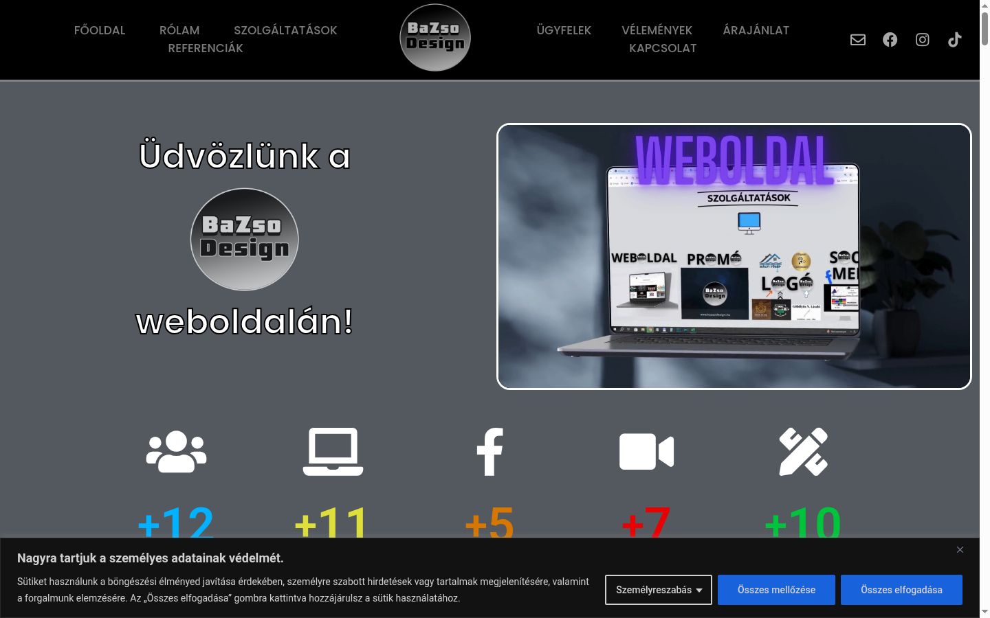 Screenshot des Einwilligungsbanners vor jeglicher Interaktion
